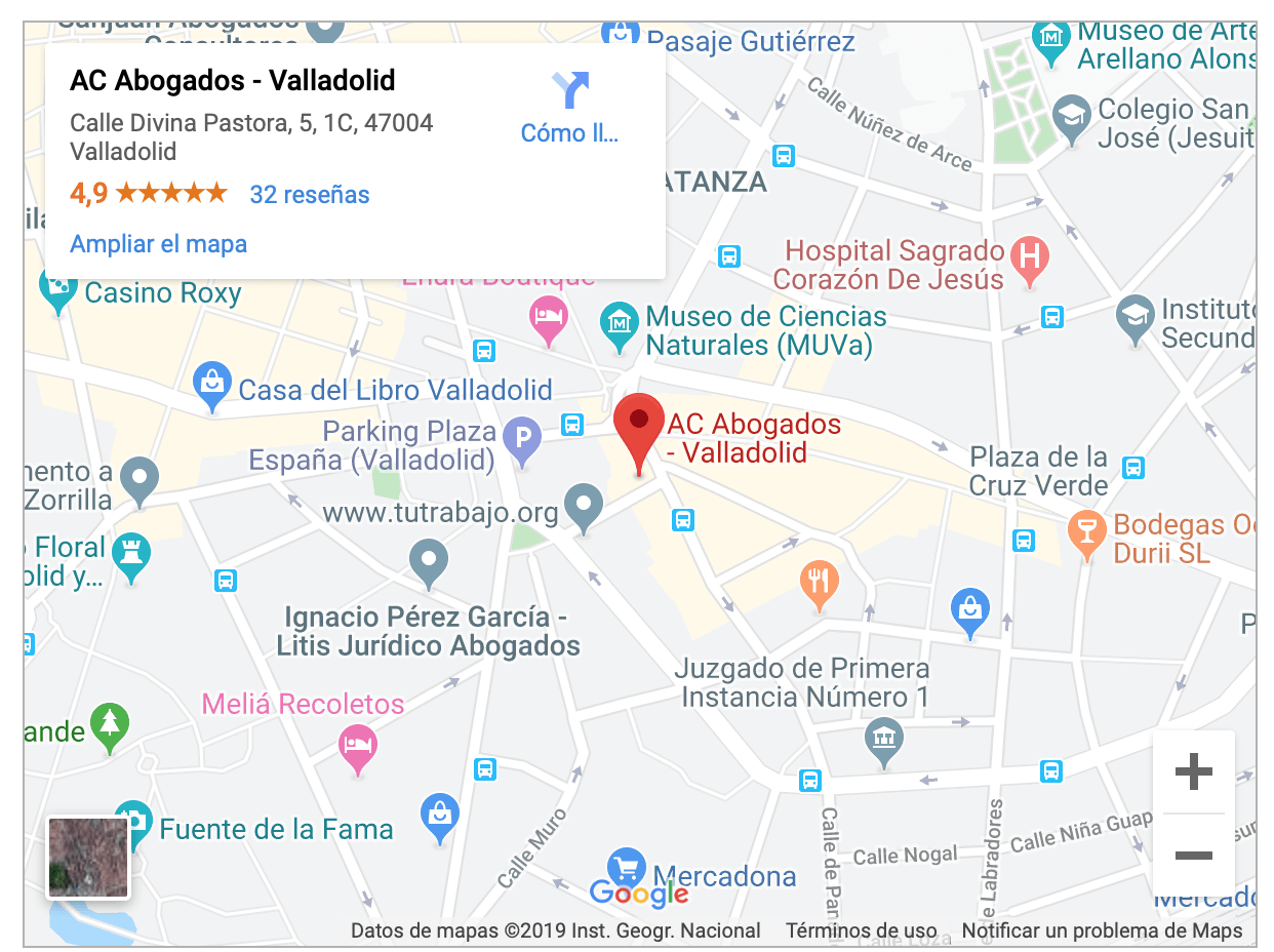 C/Divina Pastora, Nº 5 - 1ºC. 47004- Valladolid. Telf.: 983 377 435 / 691 334 024